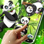 panda kawaii live wallpaper android application logo